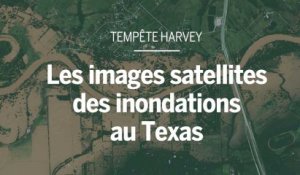 Des images satellites montrent l'ampleur des inondations au Texas.