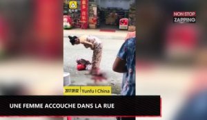 Chine : une femme accouche en plein milieu de la rue ! (Vidéo)