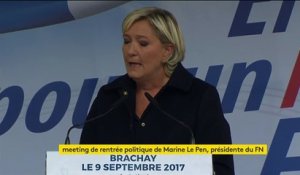 Ouragan Irma : "Rien n'a été anticipé", critique Marine Le Pen