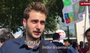 Manifestation du 12 septembre : Thomas, directeur de supermarché.