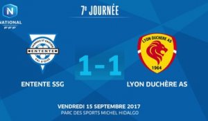 J7 : Entente SSG - Lyon Duchère AS (1-1), le résumé