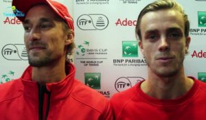 Coupe Davis 2017 - BELAUS - Ruben Bemelmans et Arthur De Greef sur la 14e remontada de la Belgique