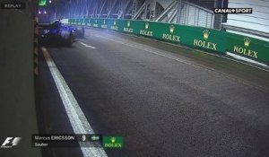 Grand Prix de Singapour - Marcus Ericsson provoque une nouvelle safety car !