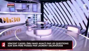 Vincent Cassel ému mais agacé par Laurent Delahousse en évoquant son père, Jean-Pierre Cassel (Vidéo)