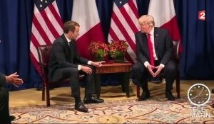 ONU: premiers pas très attendus de Donald Trump et Emmanuel Macron