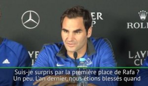 ATP - Federer ''un peu surpris par la première place de Nadal''