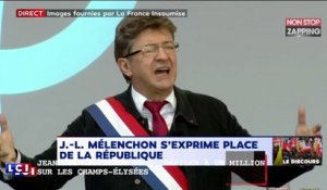 Jean-Luc Mélenchon veut "déferler à un million sur les Champs-Elysées" (vidéo)