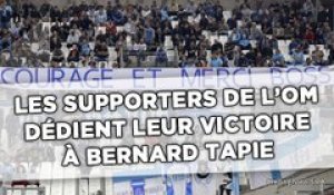 Les supporters de l'OM dédient leur victoire à Bernard Tapie