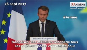 Armée, terrorisme, enseignement... Macron expose ses projets européens