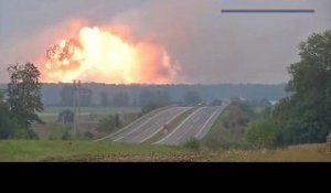 Explosion massive d'un dépôt d'arme en Ukraine