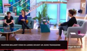 Faustine Bollaert fond en larmes face à un jeune transgenre (Vidéo)