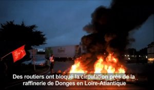 La raffinerie de Donges bloquée par les routiers
