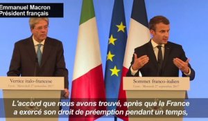 Reprise de STX: "un accord gagnant-gagnant" dit Macron