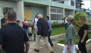 Trump rencontre des sinistrés de l'ouragan Maria à Porto Rico