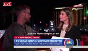 Fusillade de Las Vegas : Il retrouve l’homme qui l’a sauvé en direct à la télévision (Vidéo)