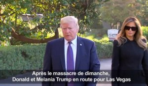 Donald et Melania Trump en route pour Las Vegas