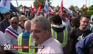 "Certains, au lieu de foutre le bordel, feraient mieux d'aller regarder s'ils ne peuvent pas avoir des postes", lâche Macron à propos des salariés de GM&S