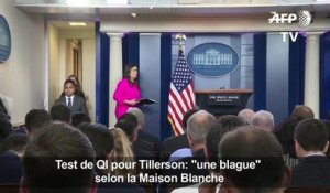 Test de QI pour Tillerson: "une blague" selon la Maison Blanche