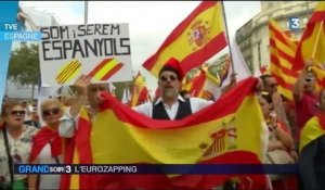 Eurozapping : fête nationale mouvementée en Espagne