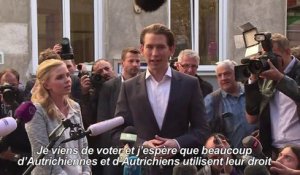 Autriche: le parti de Sebastian Kurz remporte les législatives