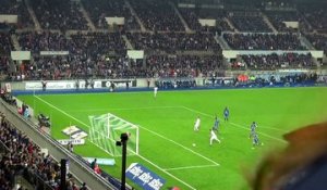 Le premier but de Mitroglou vu des tribunes