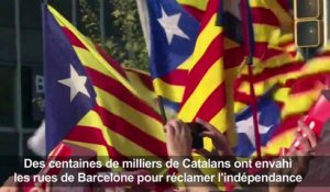 Des centaines de milliers de Catalans réclament l'indépendance