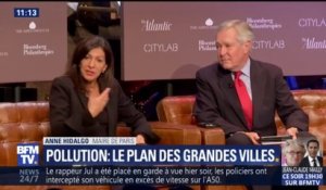 "Un enjeu majeur est de réduire la place des voitures polluantes à Paris" lance Anne Hidalgo