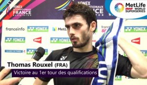 Yonex IFB : Interview de Thomas Rouxel - 1er tour qualifications