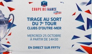 Mercredi 25, Coupe de France : tirage du 7e tour pour les clubs d'Outre-Mer