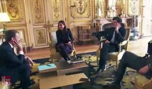 Le chien d'Emmanuel Macron urine en pleine réunion filmé à l'Élysée