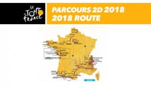 Parcours 2D - Tour de France 2018