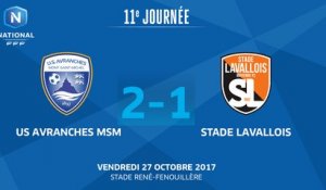 J11 : US Avranches - Stade Lavallois (2-1), le résumé