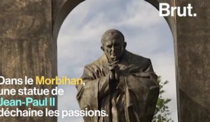 Dans le Morbihan, une statue de Jean-Paul 2 crée la discorde