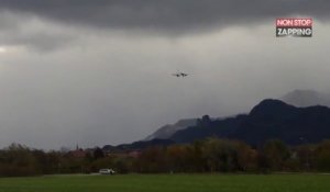 En pleine tempête, le pilote d’un avion évite de justesse le crash à l’atterrissage (Vidéo)