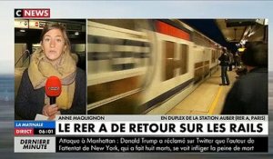Le trafic du RER A coupé depuis lundi entre les gares de la Défense et d'Auber à Paris, suite à l'arrivée d'eau boueuse