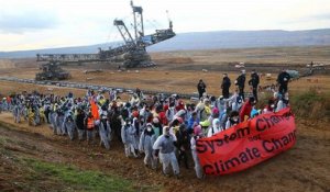 COP23 : manifestation dans une mine de charbon