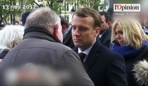 Attentats du 13 novembre 2015: l’immense émotion du couple Macron