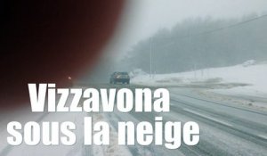Le col de Vizzavona sous la neige