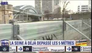 Crue de la Seine : des barrières anti-inondations installées à Paris