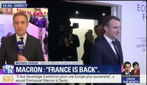 Ce qu'il faut retenir du discours d'Emmanuel Macron à Davos