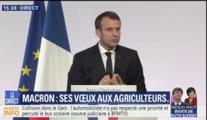 Macron sur l'agriculture : "Il y a des modèles productifs qui n'ont plus d'avenir"