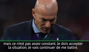 Real - Zidane : ''Un seul responsable, c'est moi''