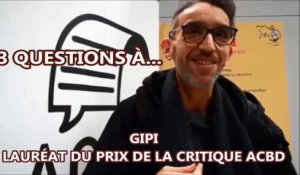 Festival d'Angoulême : 3 questions à Gipi, lauréat du prix de la critique ACBD