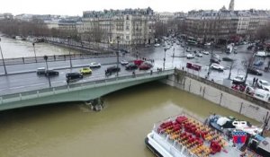 VIDÉO-La crue hivernale de la Seine à Paris
