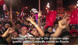 Mondial-2018: les supporters péruviens fous de joie à Lima