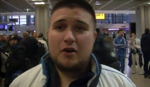 Manchester OM : Le départ des supporters ce matin à l'aéroport (vidéo)