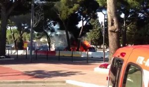 L'intervention des sapeurs-pompiers en vidéo.