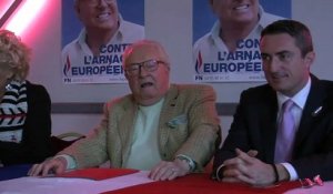 Jean-Marie Le Pen en déplacement à Marseille aujourd'hui