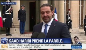 Le Premier ministre démissionnaire du Liban Saad Hariri "remercie Emmanuel Macron pour son soutien"