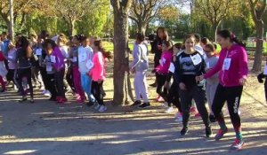 La course des 6ème (filles) ce matin dans le Parc Julien Olive à Martigues